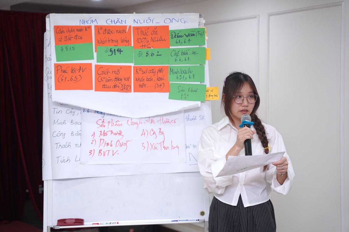 VOAA tập huấn Tiêu chuẩn Hữu cơ: Chuẩn hóa nhận thức, minh bạch thực hành sản xuất