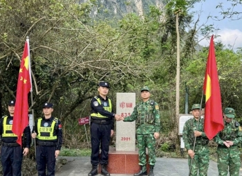 Cao Bằng: Đồn Biên phòng Đàm Thuỷ phối hợp tuần tra song phương quản lý, bảo vệ biên giới