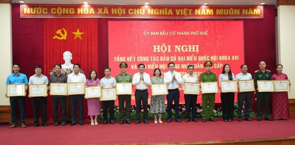 Tp. Huế: Tổng kết công tác bầu cử đại biểu Quốc hội khóa XVI và đại biểu HĐND các cấp