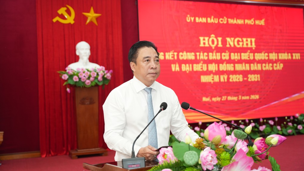 Chủ tịch UBND thành phố Nguyễn Khắc Toàn tham dự và phát biểu tại Hội nghị