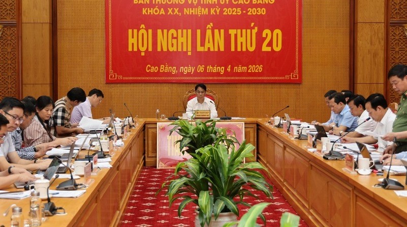 Hội nghị lần thứ 20, Ban Thường vụ Tỉnh ủy Cao Bằng khoá XX