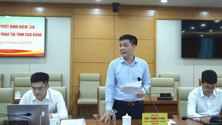 Công bố quyết định kiểm tra công tác đấu thầu tại tỉnh Cao Bằng