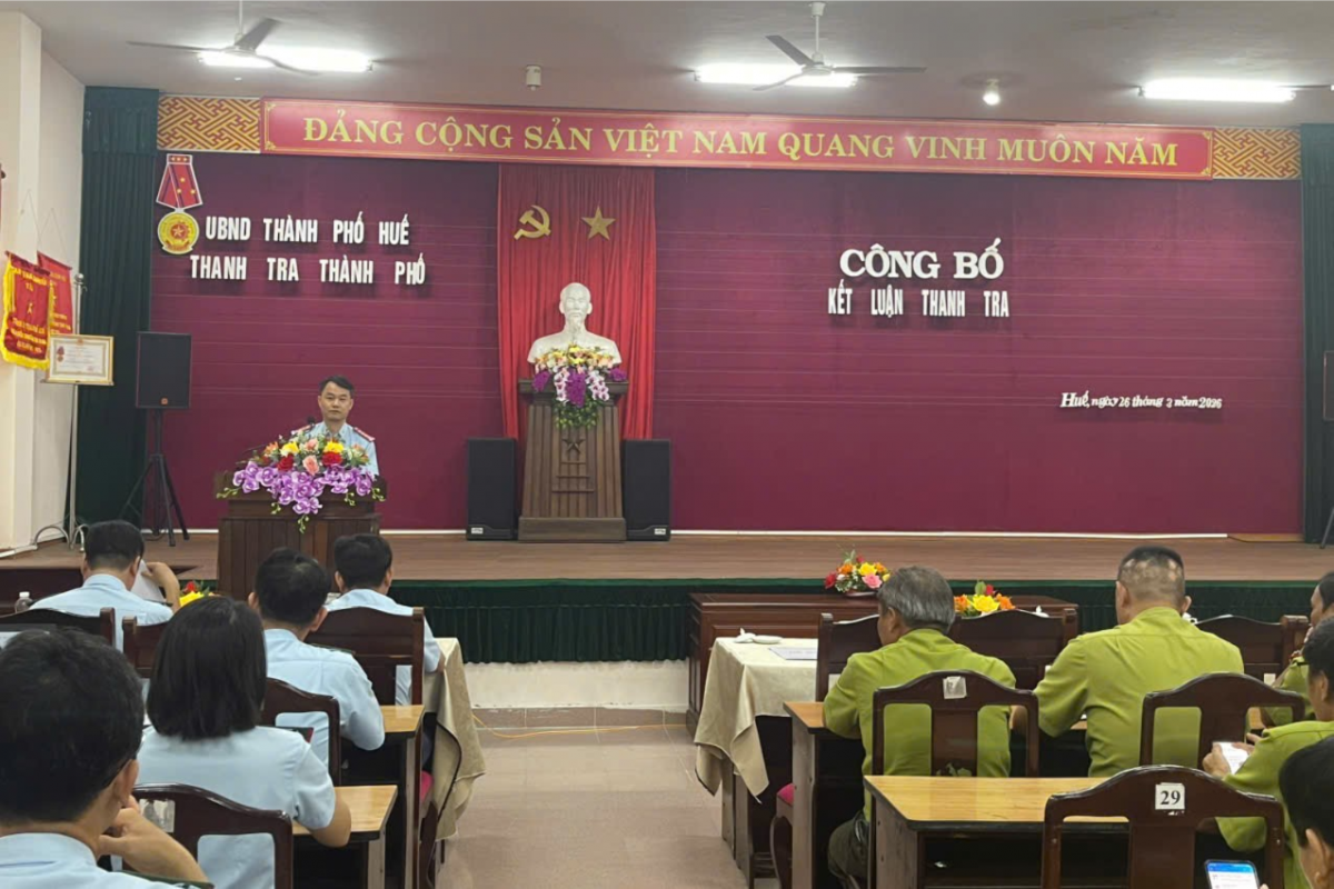 Cơ quan Thanh tra Tp. Huế công bố kết luận thanh tra