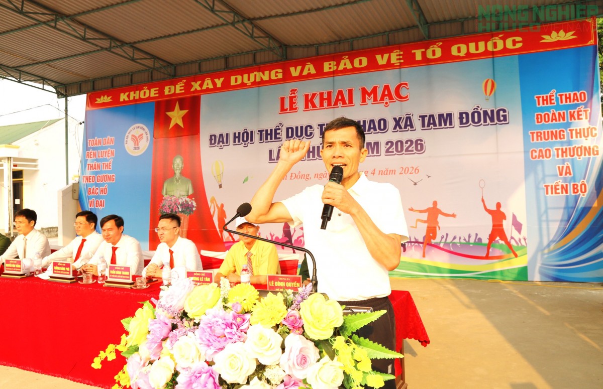 Khai mạc Đại hội Thể dục Thể thao xã Tam Đồng, lần thứ nhất năm 2026 Khai mạc Đại hội Thể dục Thể thao xã Tam Đồng, lần thứ nhất năm 2026