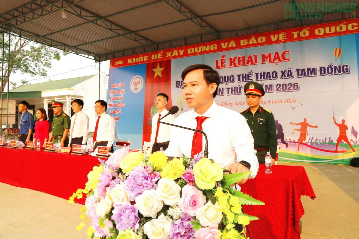 Khai mạc Đại hội Thể dục Thể thao xã Tam Đồng, lần thứ nhất năm 2026 Khai mạc Đại hội Thể dục Thể thao xã Tam Đồng, lần thứ nhất năm 2026