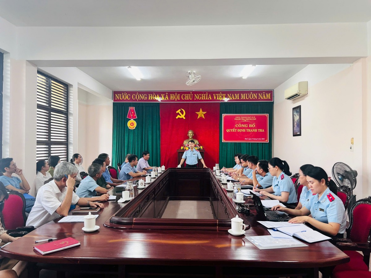 Ông Nguyễn Quang Huy - Chánh Thanh tra Thành phố Huế