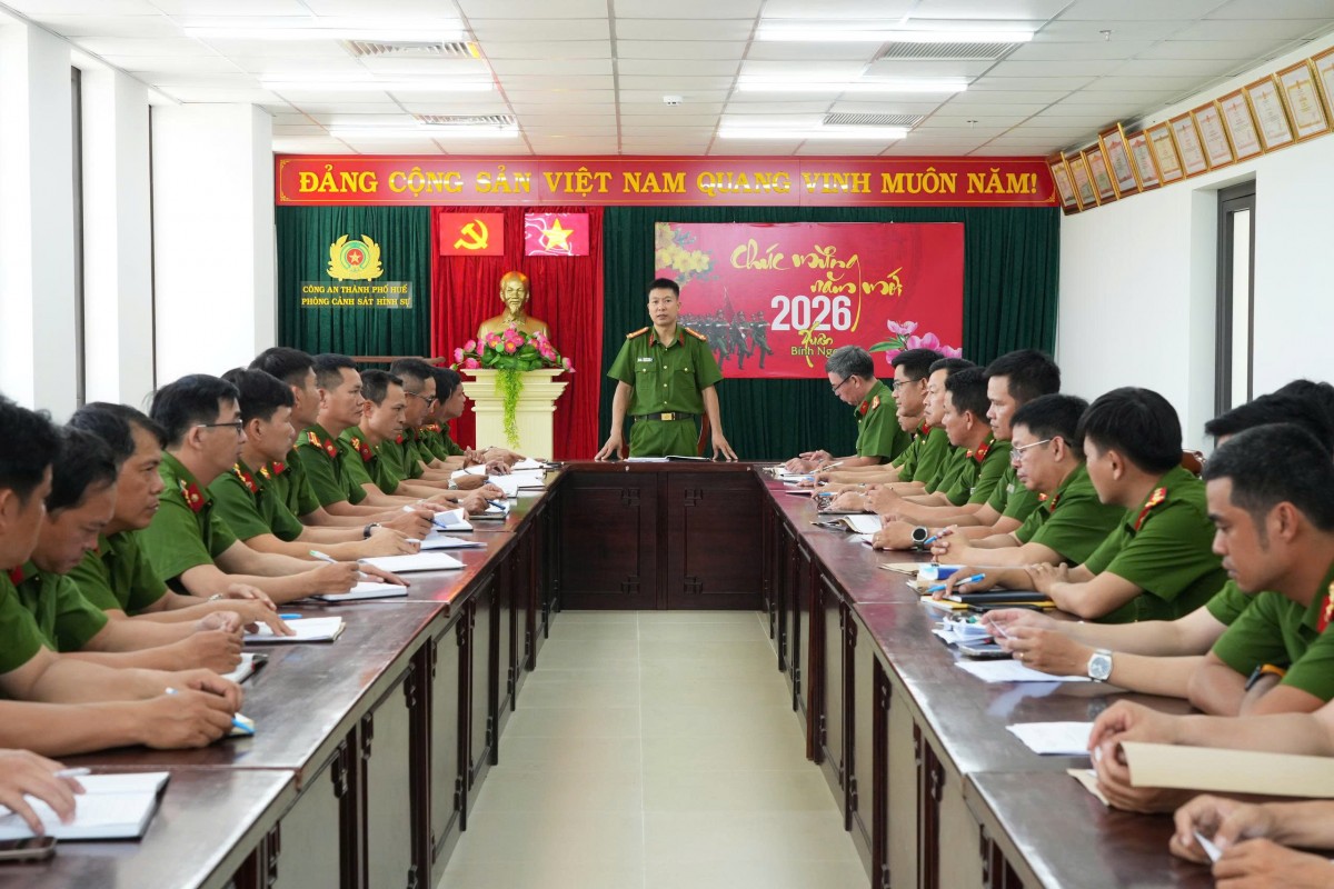 Phòng Cảnh sát hính sự tập trung lực lượng, triển khai kế hoạch cao điểm đấu tranh phòng chống tội phạm
