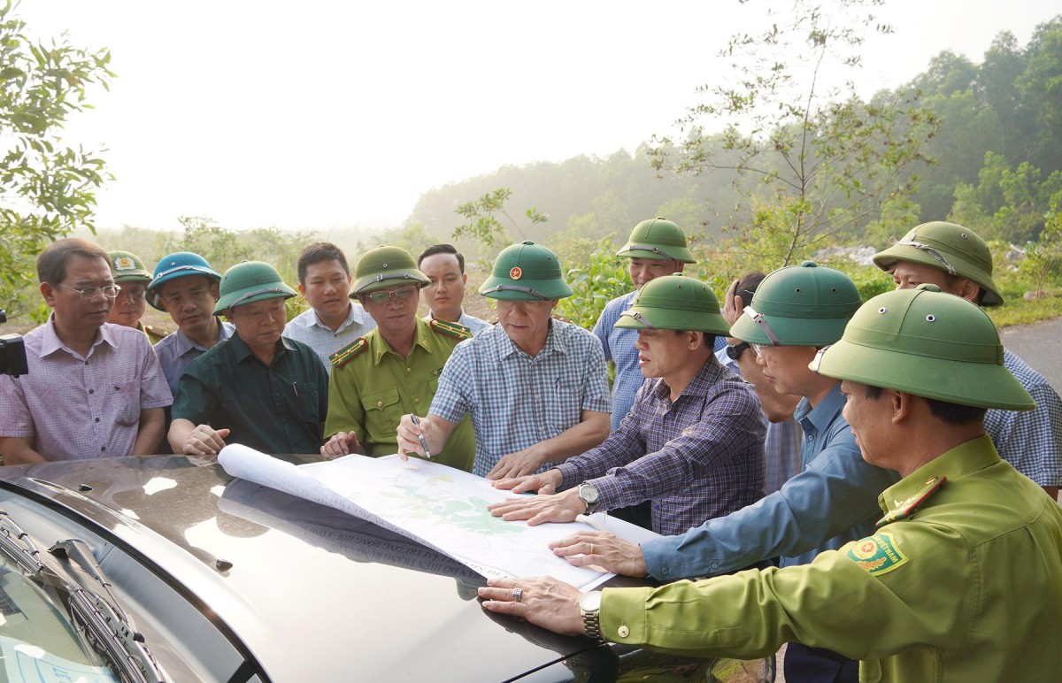 Phó Chủ tịch UBND tỉnh Quảng Trị kiểm tra công tác phòng cháy, chữa cháy rừng