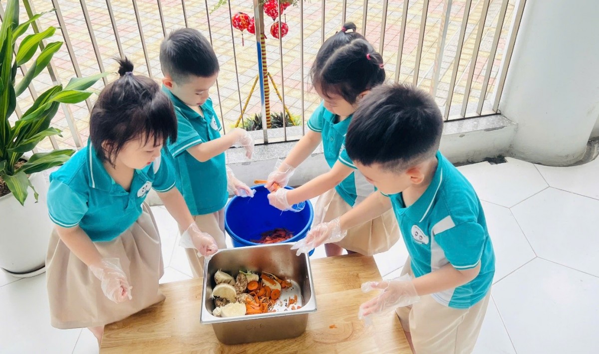 Hà Nội: Trường Mầm non Ánh Sao lan tỏa thông điệp sống xanh từ những việc làm thiết thực