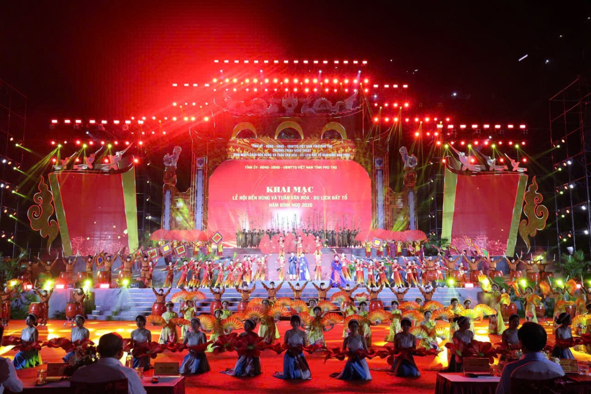 Phú Thọ : Khai mạc Lễ hội Đền Hùng và Tuần văn hóa du lịch Đất Tổ 2026
