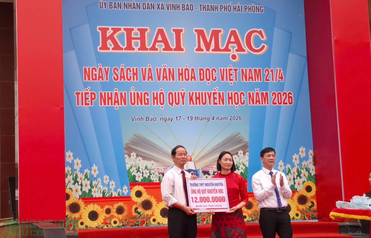 Sôi nổi Khai mạc Ngày Sách và Văn hóa đọc Việt Nam 21/4 tại Vĩnh Bảo