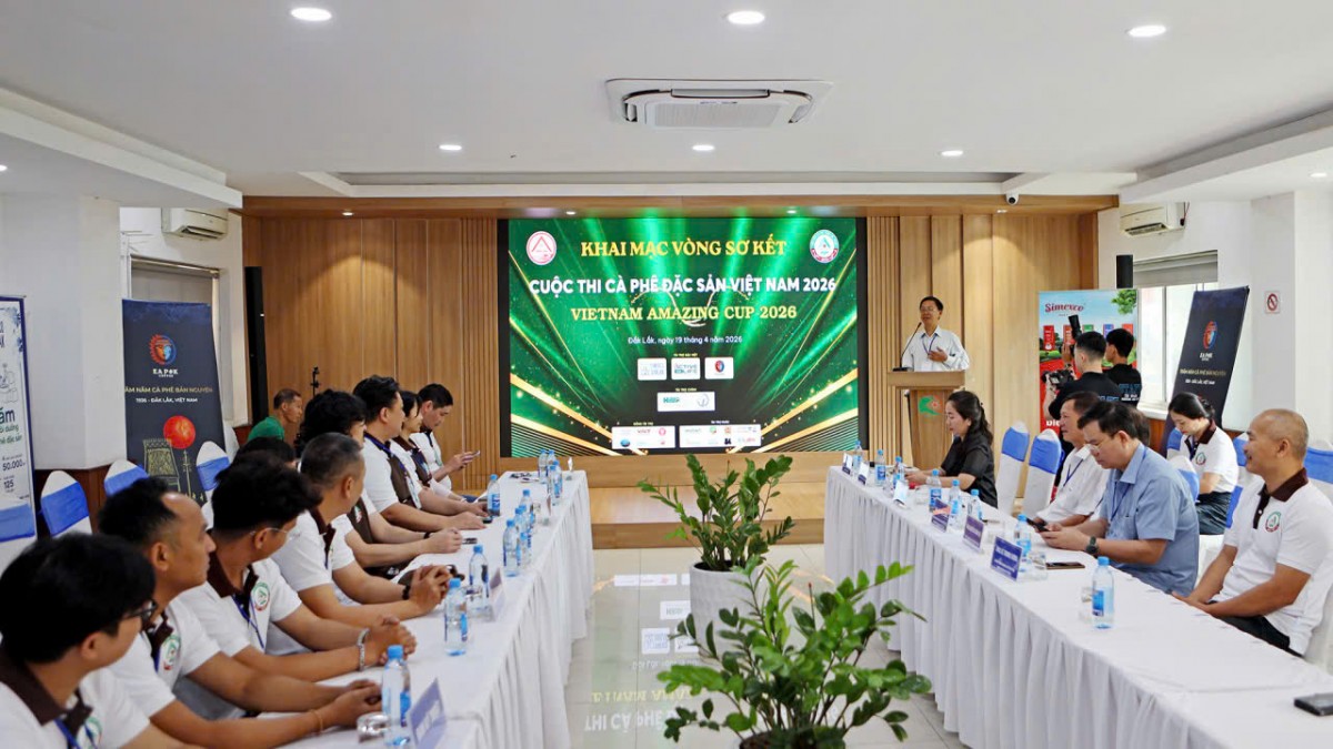 Khai mạc vòng sơ loại Cuộc thi Cà phê đặc sản Việt Nam 2026