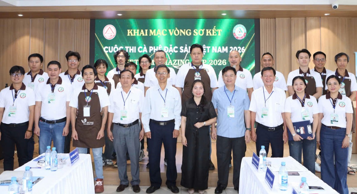 Khai mạc vòng sơ loại Cuộc thi Cà phê đặc sản Việt Nam 2026