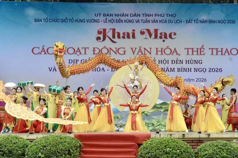 Khai mạc chuỗi hoạt động văn hóa, thể thao dịp Giỗ Tổ Hùng Vương 2026