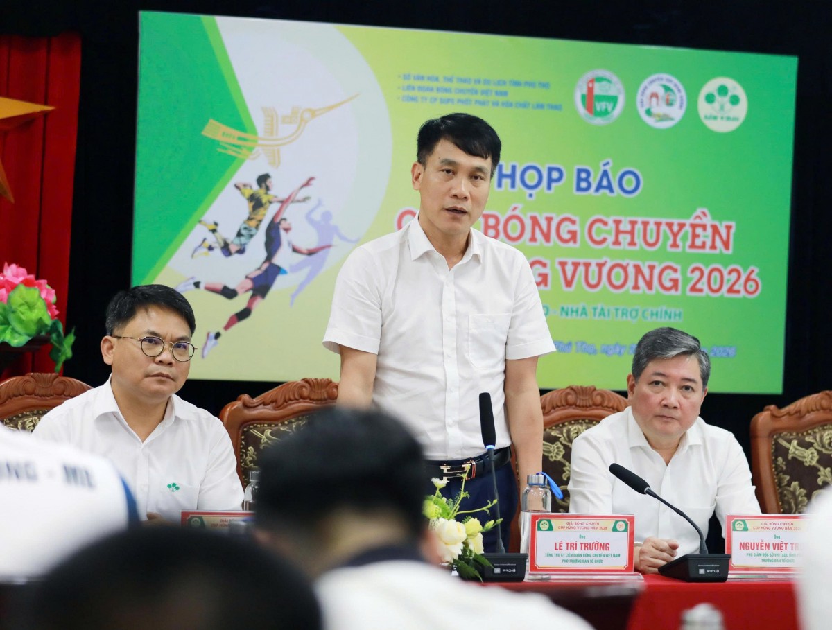 Họp báo Giải Bóng chuyền Cúp Hùng Vương năm 2026