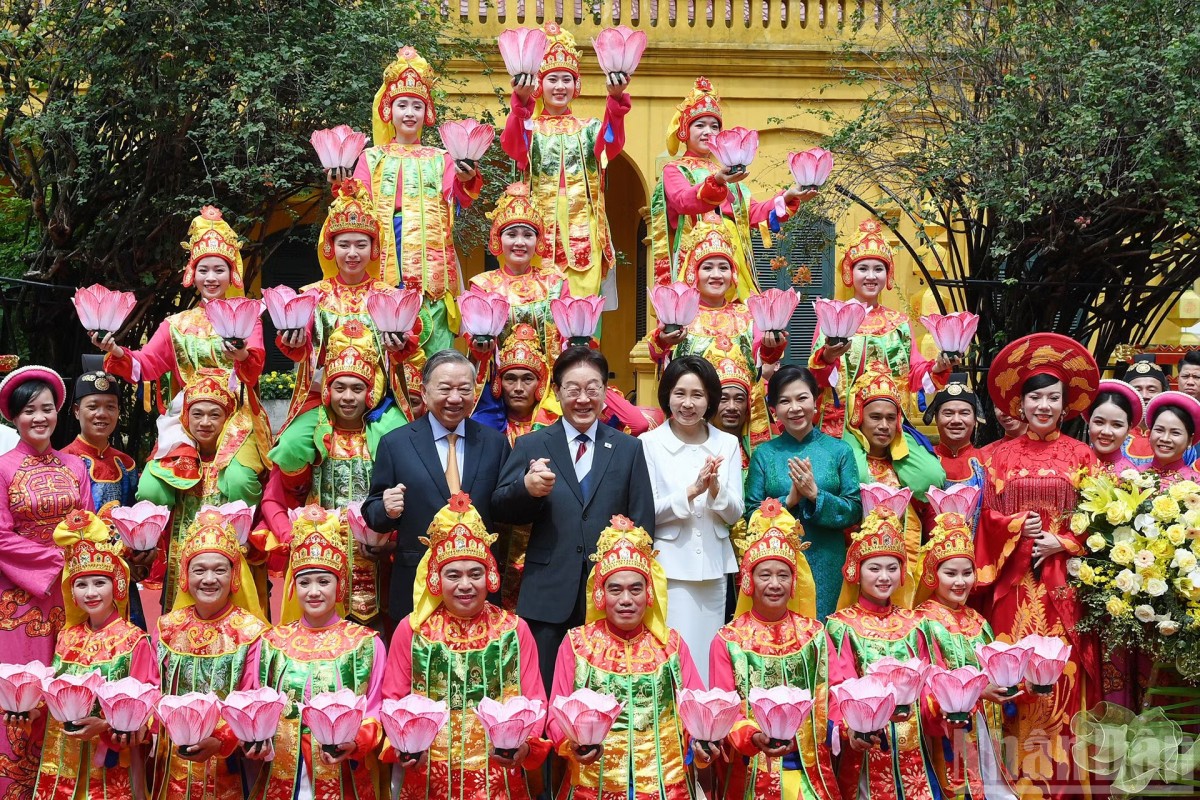 Tổng Bí thư, Chủ tịch nước Tô Lâm cùng Phu nhân và Tổng thống Hàn Quốc Lee Jae Myung cùng Phu nhân