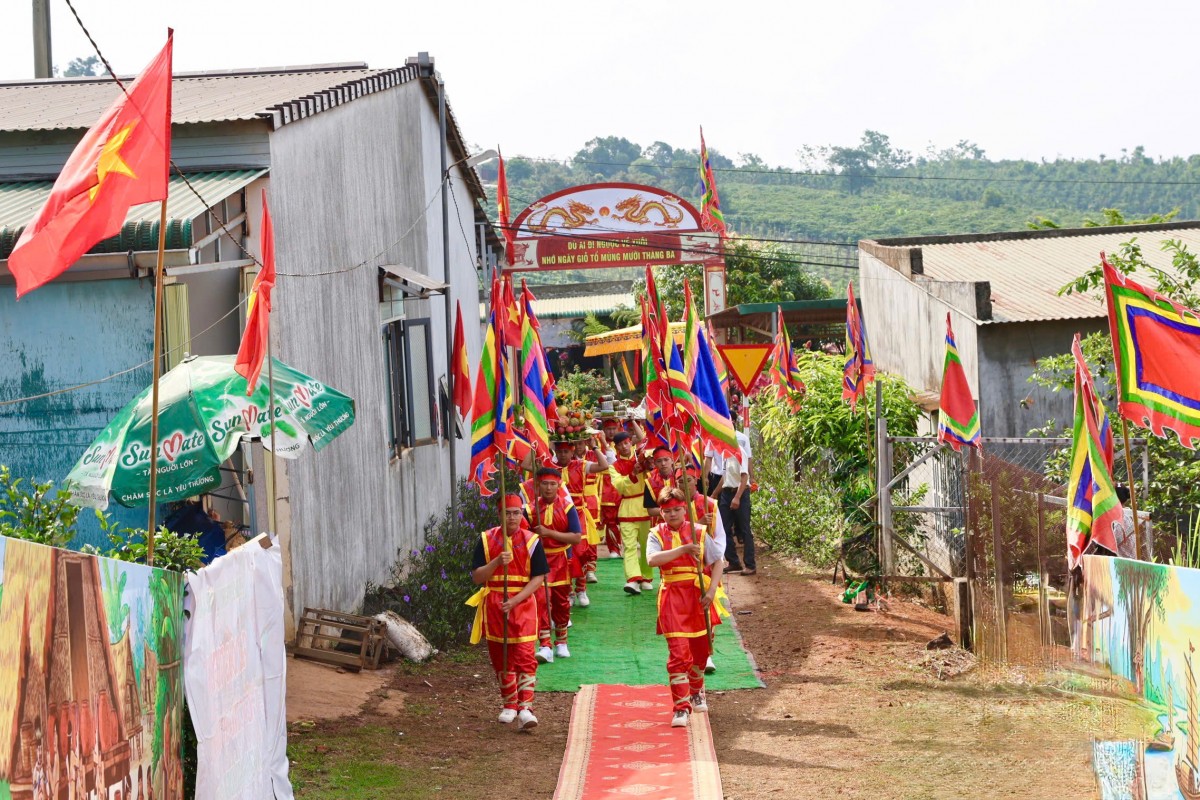Lâm Đồng: Người dân xã biên giới Tuy Đức trang trọng tổ chức Giỗ Tổ Hùng Vương năm 2026
