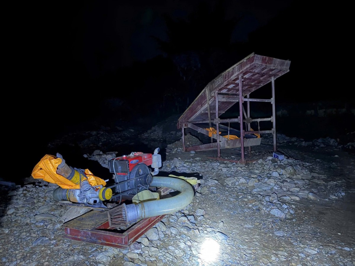 Đà Nẵng phát hiện, ngăn chặn điểm khai thác vàng trái phép tại Trà Vân