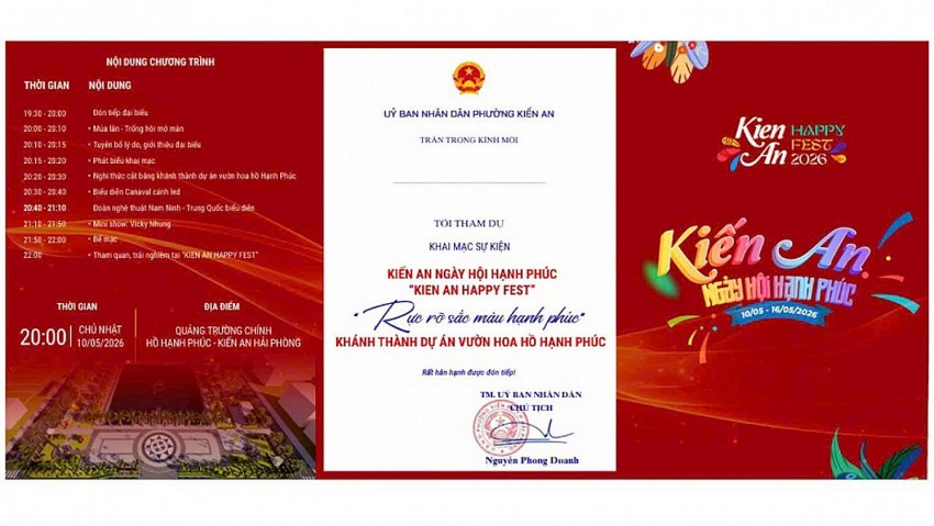 Hải Phòng: Phường Kiến An sẵn sàng cho “Ngày Hội Hạnh Phúc 2026”