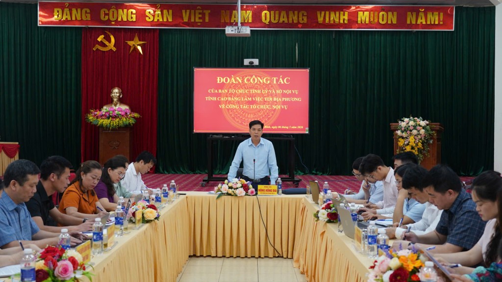 Cao Bằng: Đoàn công tác của tỉnh làm việc với các xã về công tác tổ chức, nội vụ