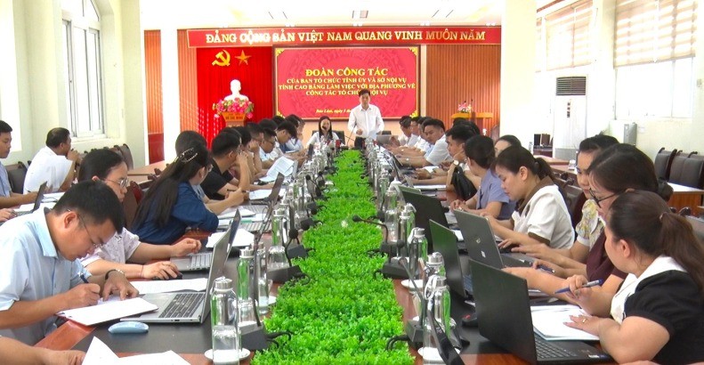 Cao Bằng: Đoàn công tác của tỉnh làm việc với các xã về công tác tổ chức, nội vụ