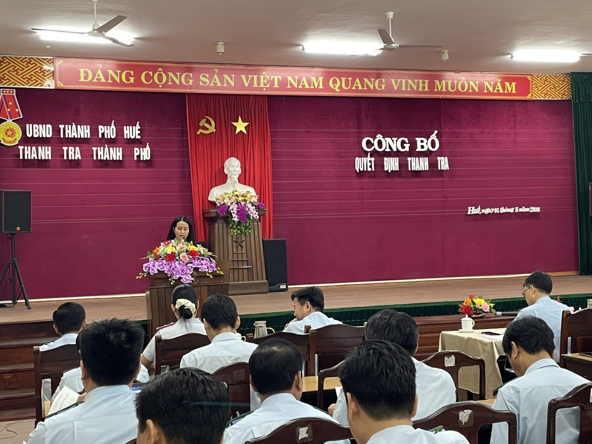 Thanh tra Tp. Huế
