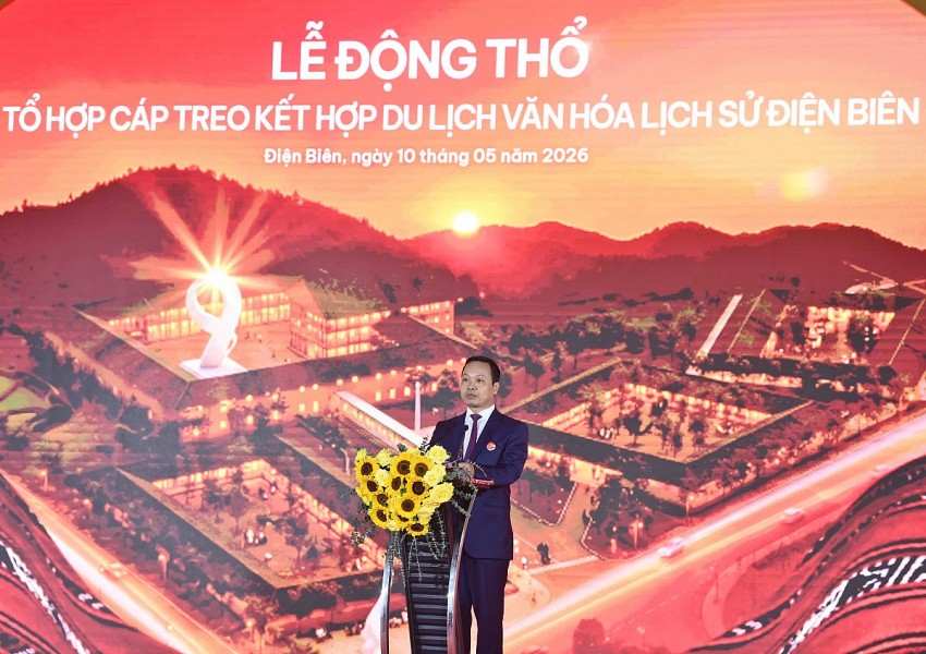 Khởi công dự án tổ hợp cáp treo kết hợp du lịch văn hóa lịch sử Điện Biên Phủ