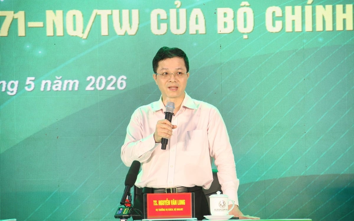 Ông Nguyễn Văn Long, Vụ trưởng Vụ Khoa học và Công nghệ (Bộ Nông nghiệp và Môi trường), đề cập đến 'điểm nghẽn' lớn của hoạt động nghiên cứu khoa học ngành nông nghiệp hiện nay. Ảnh: Mai Đan.