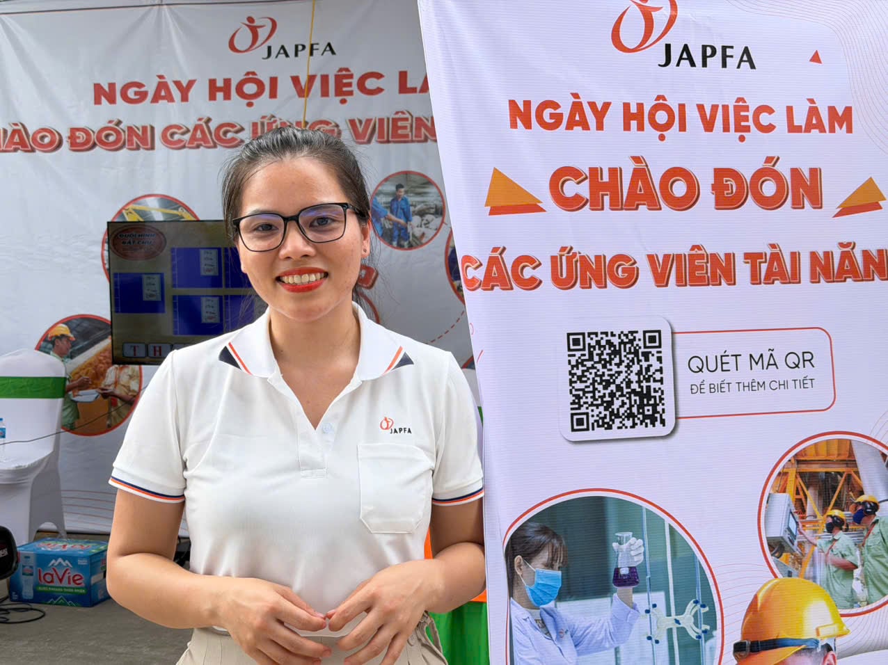 Bà Nguyễn Thị Hường, chuyên viên tuyển dụng và thu hút nhân tài của Công ty TNHH Japfa Comfeed Việt Nam, khẳng định:  Sự phối hợp giữa các bên không chỉ giúp nâng cao chất lượng đào tạo mà còn tạo điều kiện để sinh viên tiếp cận thực tiễn. Ảnh: Mai Đan.