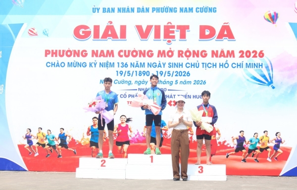 Sôi nổi giải chạy việt dã mở rộng phường Nam Cường năm 2026