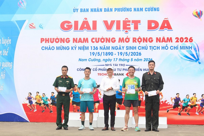Sôi nổi giải chạy việt dã mở rộng phường Nam Cường năm 2026