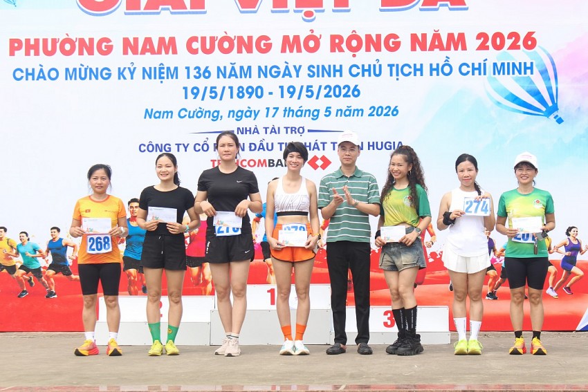 Sôi nổi giải chạy việt dã mở rộng phường Nam Cường năm 2026