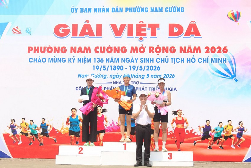 Sôi nổi giải chạy việt dã mở rộng phường Nam Cường năm 2026