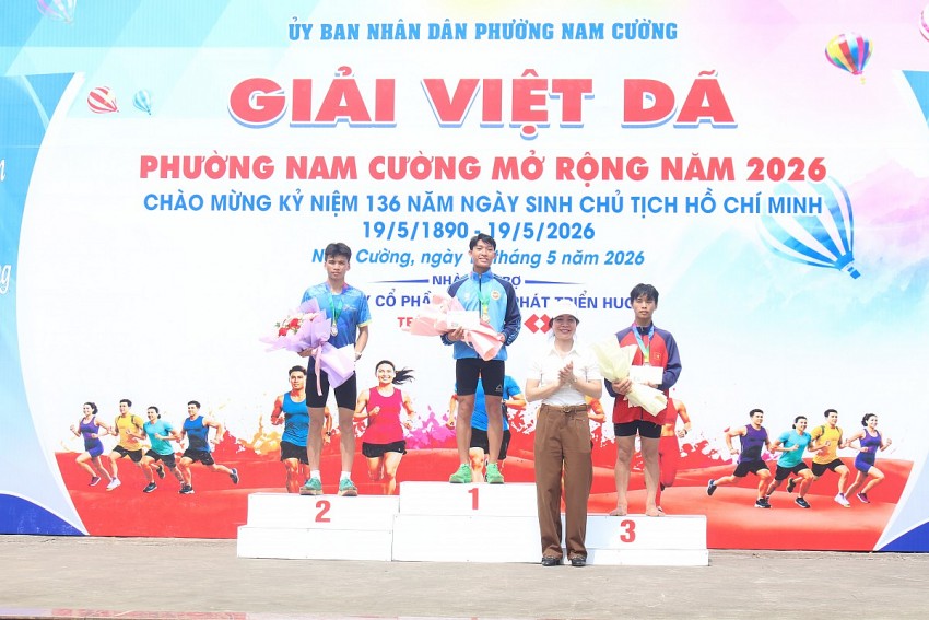 Sôi nổi giải chạy việt dã mở rộng phường Nam Cường năm 2026