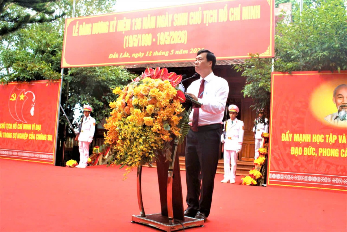 Đắk Lắk Long trọng dâng hương kỷ niệm 136 năm Ngày sinh Chủ tịch Hồ Chí Minh