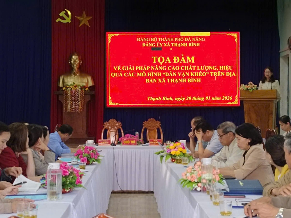 Đảng ủy xã Thạnh Bình tổ chức tọa đàm nâng cao hiệu quả mô hình “Dân vận khéo”, góp phần tăng cường chất lượng công tác xây dựng Đảng và củng cố khối đại đoàn kết toàn dân.