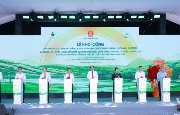 Khởi công tổ hợp sản xuất chè công nghệ cao và sân golf Quân Chu