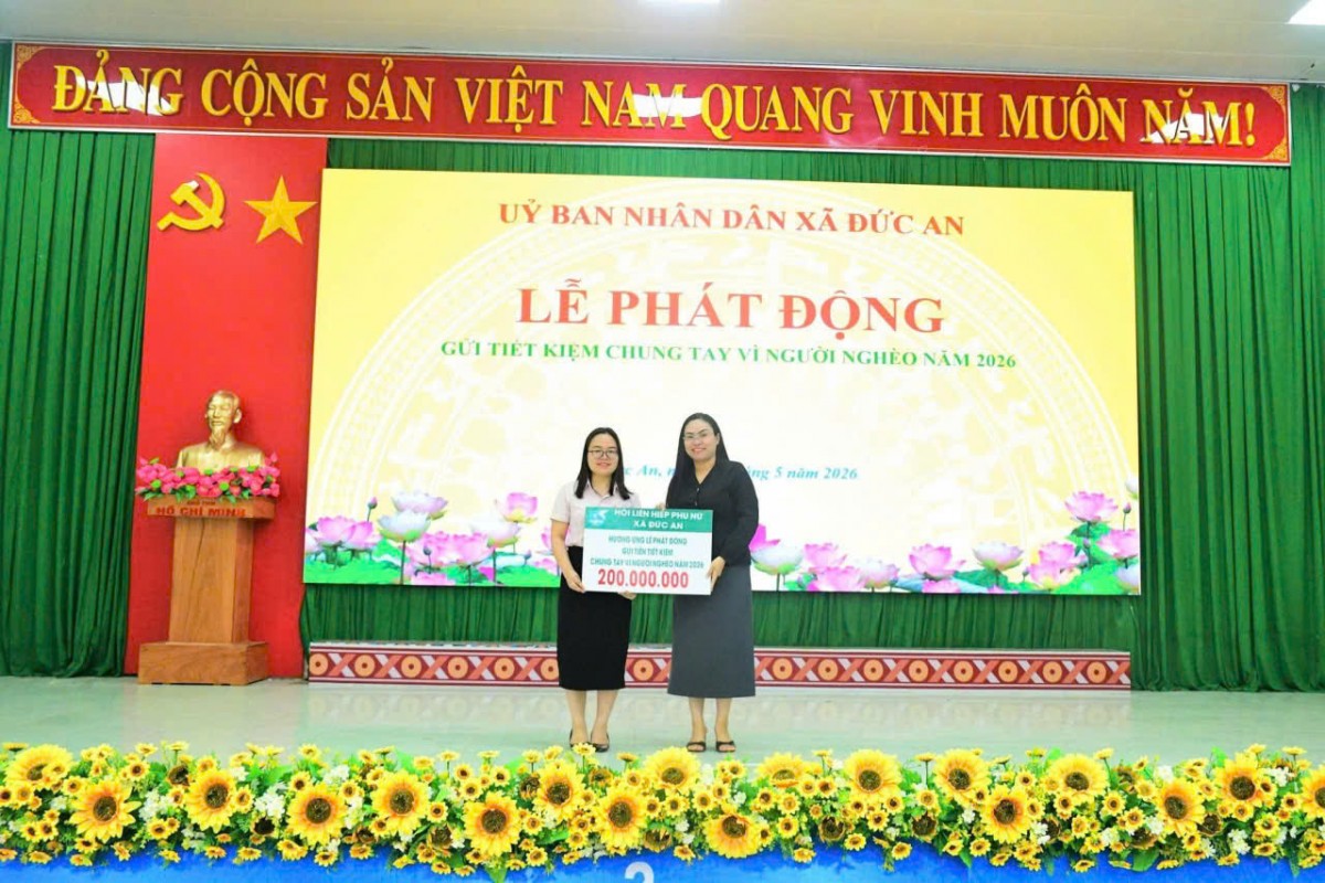 Xã Đức An phát động Chương trình “Gửi tiết kiệm chung tay vì người nghèo” năm 2026