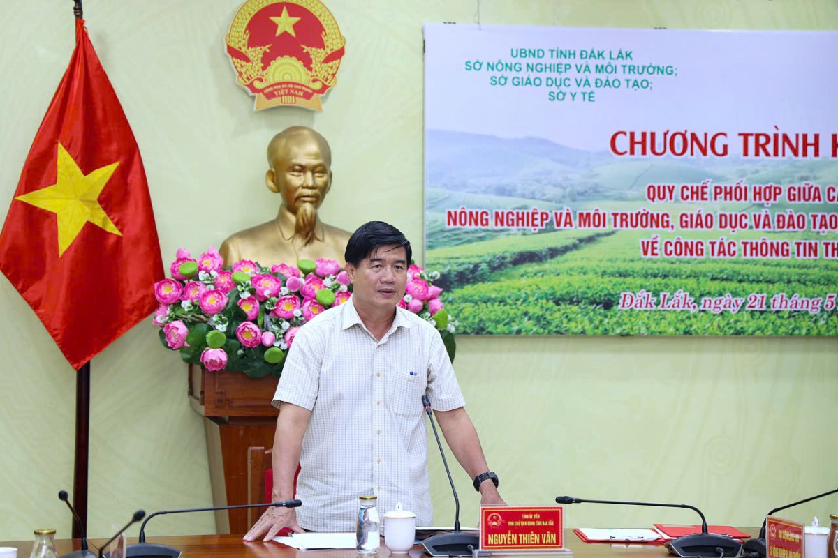 Đắk Lắk ký kết quy chế phối hợp, chia sẻ thông tin thống kê giữa các sở, ngành
