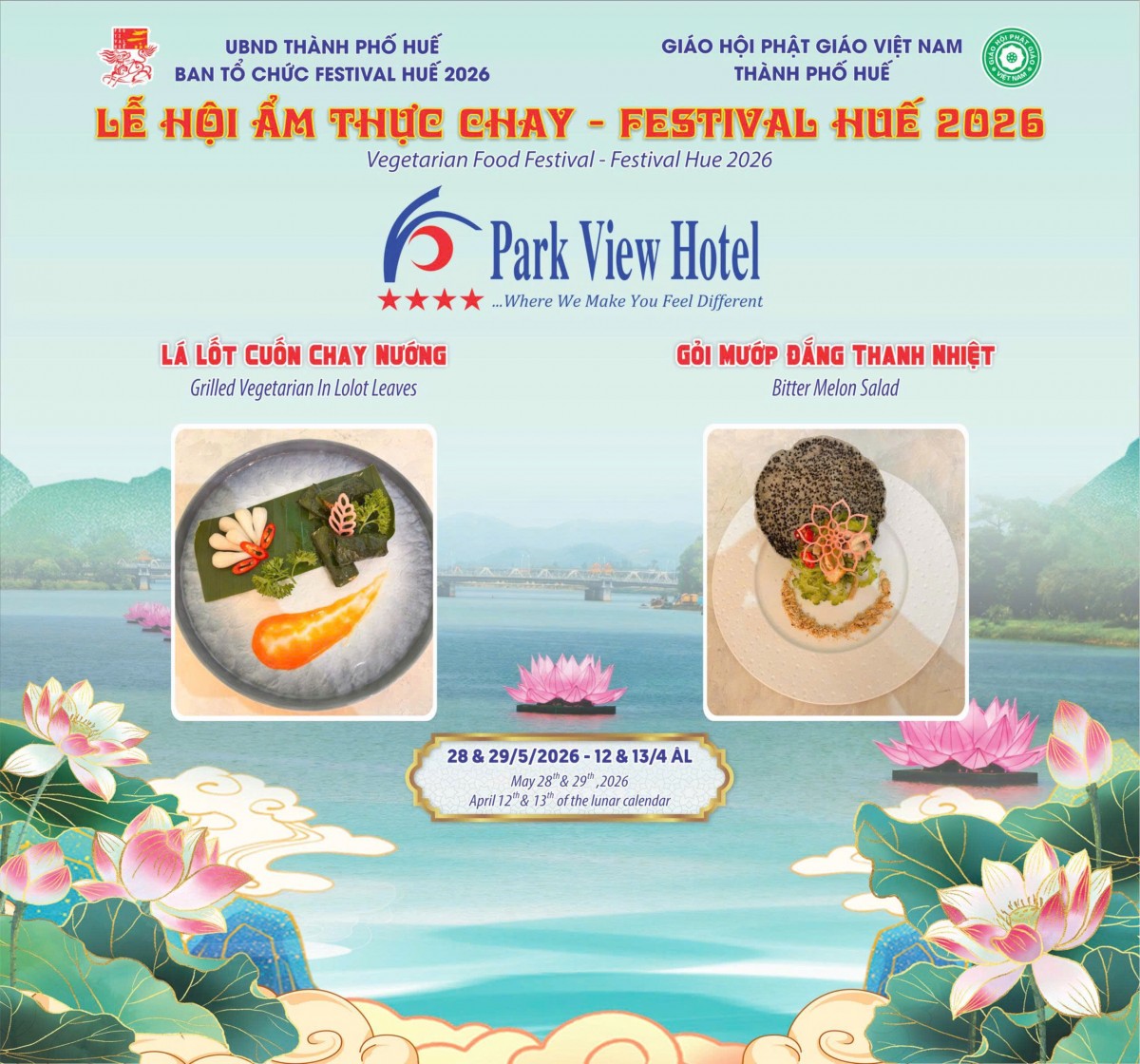Bảy đóa sen trên sông Hương - thông điệp hoà bình, nhân văn mùa Phật đản Phật lịch 2570