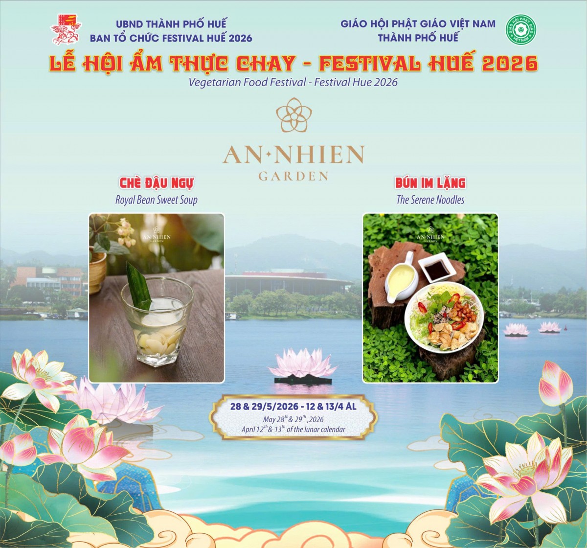 Bảy đóa sen trên sông Hương - thông điệp hoà bình, nhân văn mùa Phật đản Phật lịch 2570