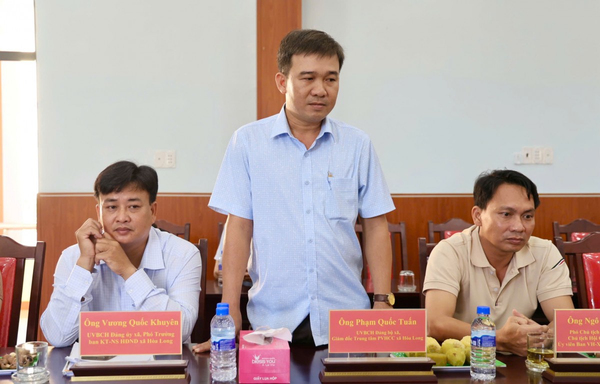 Đoàn đại biểu HĐND xã Hòa Long, tỉnh Đồng Tháp trao đổi kinh nghiệm tại xã Tuy Đức, Lâm Đồng