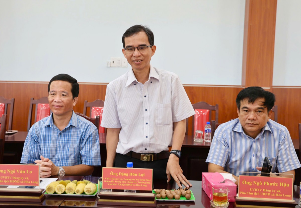 Đoàn đại biểu HĐND xã Hòa Long, tỉnh Đồng Tháp trao đổi kinh nghiệm tại xã Tuy Đức, Lâm Đồng