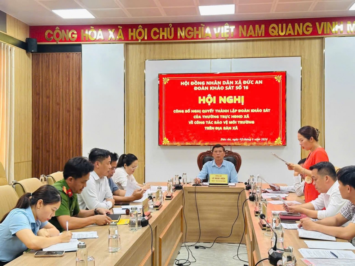Lâm Đồng: HĐND xã Đức An thành lập Đoàn giám sát công tác bảo vệ môi trường trên địa bàn xã