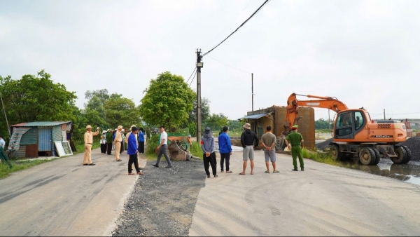 Hà Nội: Xã Trung Giã quyết liệt xử lý vi phạm đất đai, cưỡng chế 6 trường hợp xây dựng trái phép