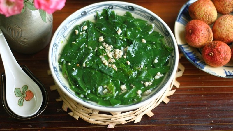 Canh rau sâm đất