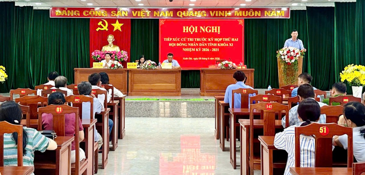 Đắk Lắk:Tổ đại biểu số 5 HĐND tỉnh tiếp xúc cử tri phường Xuân Đài trước Kỳ họp thứ Hai