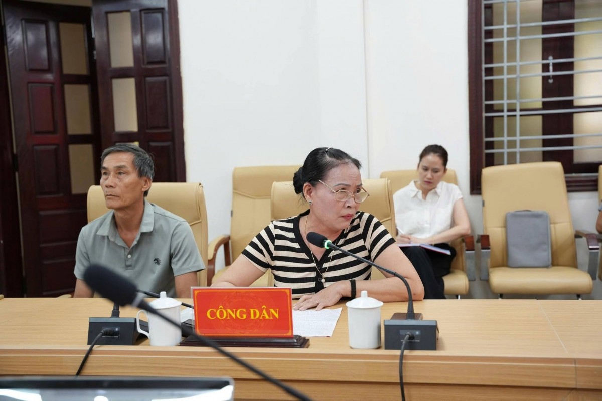 buổi tiếp công dân