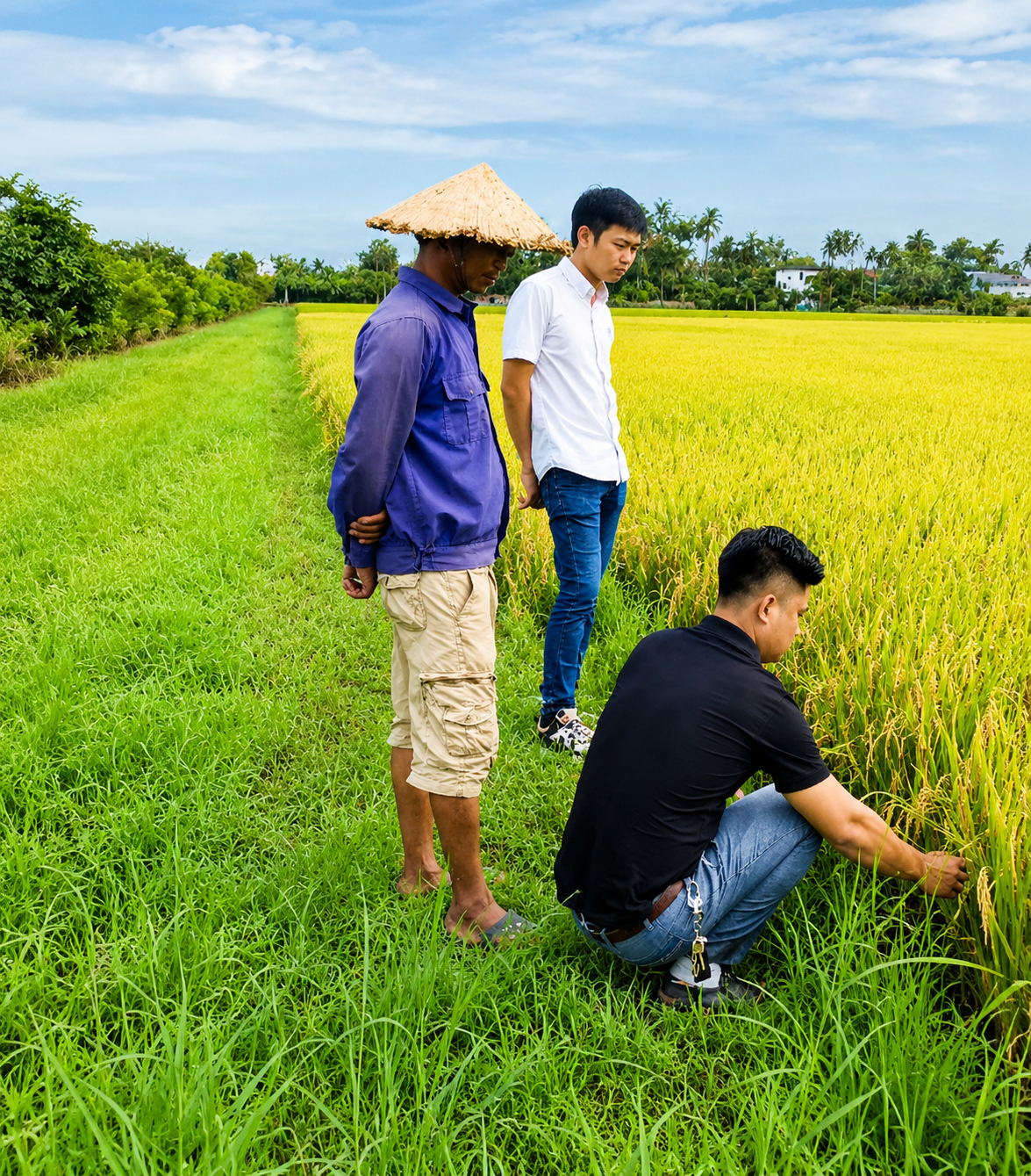 Đánh thức vùng “đất chết”: Hành trình đưa bông lúa Nhật J02 bén rễ trên đồng quê Vĩnh Hòa