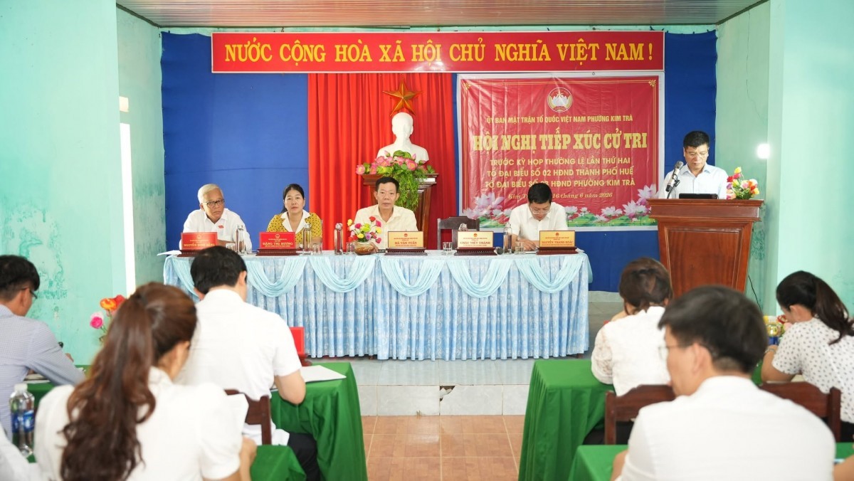 Tp. Huế tiếp nhận, quan tâm các vấn đề đời sống dân sinh tại phường Kim Trà